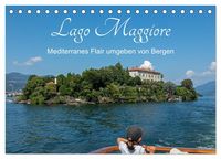 Produktbild: Lago Maggiore - Mediterranes Flair umgeben von Bergen (Tischkalender 2027 DIN A5 quer), CALVENDO Monatskalender