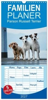 Produktbild: Familienplaner 2027 - Parson Russell Terrier mit 5 Spalten (Wandkalender, 21 x 45 cm) CALVENDO