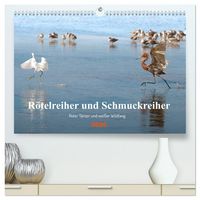Produktbild: R&ouml;telreiher und Schmuckreiher (hochwertiger Premium Wandkalender 2026 DIN A2 quer), Kunstdruck in Hochglanz