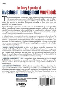 Produktbild: The Theory and Practice of Investment Management Workbook