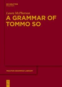 Produktbild: A Grammar of Tommo So