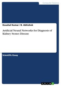 Produktbild: Artificial Neural Networks for Diagnosis of Kidney Stones Disease