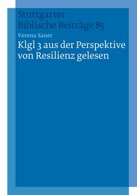 Produktbild: Klgl 3 aus der Perspektive von Resilienz gelesen