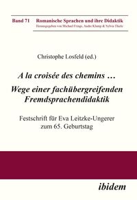 Produktbild: A la crois&eacute;e des chemins ... Wege einer fach&uuml;bergreifenden Fremdsprachendidaktik