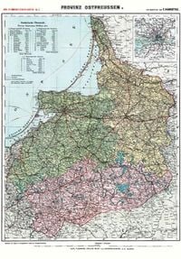 Produktbild: Historische Karte: Provinz Ostpreussen &shy; um 1910 (Plano)