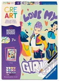 Produktbild: CreArt, Malen nach Zahlen Kinder Netflix KPop Demon Hunters - LOVE MY GIRLS!
