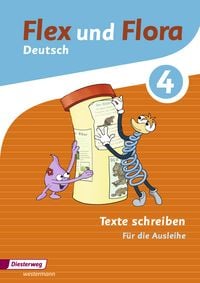 Produktbild: Flex und Flora. Heft Texte schreiben 4: F&uuml;r die Ausleihe