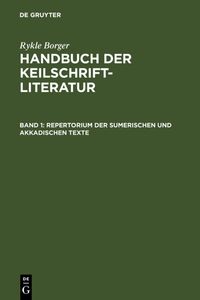 Produktbild: Repertorium der sumerischen und akkadischen Texte