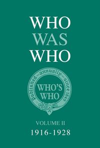 Produktbild: Who Was Who Volume II (1916-1928)