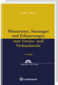 Produktbild: Mustertexte, Satzungen und Erl&auml;uterungen zum Vereins- und Verbandsrecht