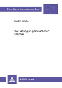 Produktbild: Die Haftung im gemeindlichen Konzern