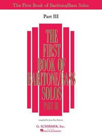 Produktbild: First Book of Baritone/Bass Solos - Part III