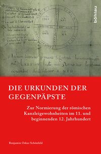 Produktbild: Die Urkunden der Gegenp&auml;pste