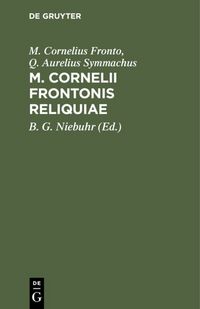 Produktbild: M. Cornelii Frontonis Reliquiae