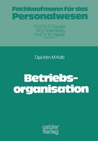Produktbild: Betriebsorganisation