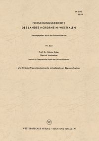 Produktbild: Die Impulsstreuungsmomente in kollektiven Gesamtheiten