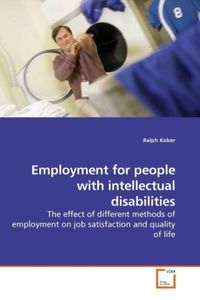 Produktbild: Kober, R: Employment for people with intellectual disabiliti