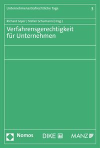 Produktbild: Verfahrensgerechtigkeit f&uuml;r Unternehmen (Band 3)