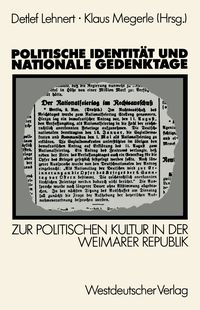 Produktbild: Politische Identit&auml;t und nationale Gedenktage
