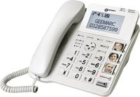 Produktbild: Geemarc CL595 Schnurgebundenes Seniorentelefon Anrufbeantworter, Freisprechen, Optische Anrufsignalisierung, f&uuml;r H&ouml;rger&auml;te