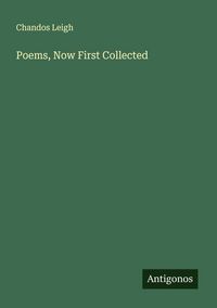 Produktbild: Poems, Now First Collected