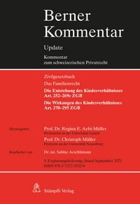Produktbild: Kindesrecht, Art. 252-295 ZGB, 9. Erg&auml;nzungslieferung