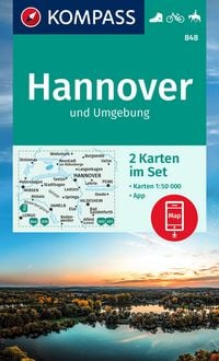Produktbild: KOMPASS Wanderkarten-Set 848 Hannover und Umgebung (2 Karten