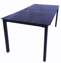 Produktbild: Aluminium Glas Gartentisch Balkontisch 189x90 cm