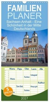 Produktbild: Familienplaner 2027 - Sachsen-Anhalt - Eine Sch&ouml;nheit in der Mitte Deutschlands mit 5 Spalten (Wandkalender, 21 x 45 cm) CALVENDO