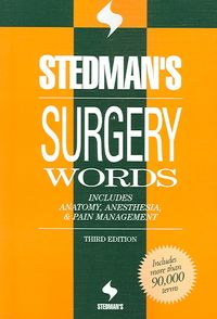 Produktbild: Stedman's Surgery Words: Includes Anatomy, Anesthesia & Pain Management