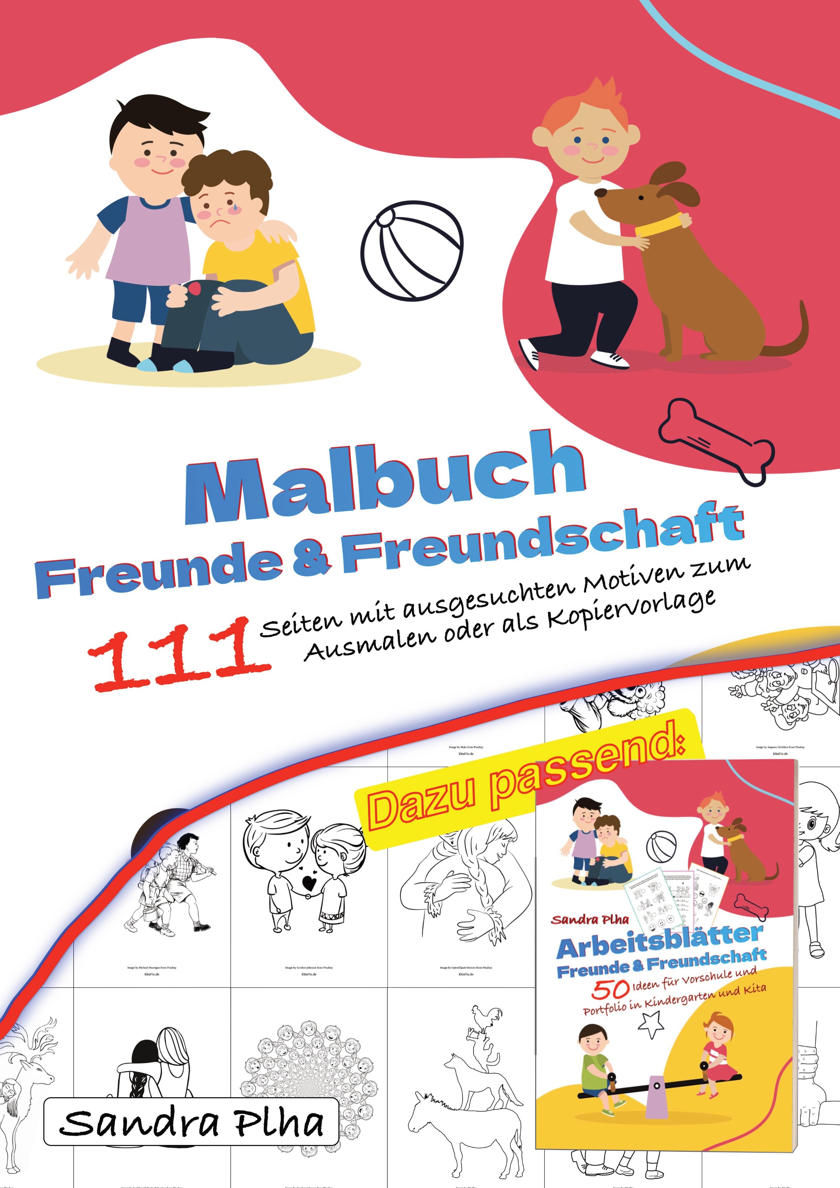 Produktbild: KitaFix Malbuch Freunde und Freundschaft