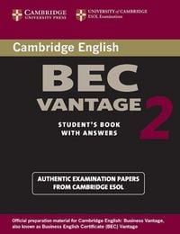 Produktbild: Cambridge BEC Vantage 2 Student's Book with Answers