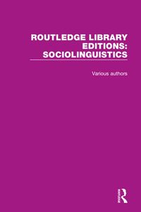Produktbild: Routledge Library Editions: Sociolinguistics