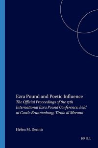 Produktbild: Ezra Pound and Poetic Influence