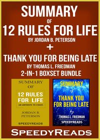 Produktbild: Summary of 12 Rules for Life: An Antidote to Chaos by Jordan B. Peterson + Summary of Thank You for Being Late by Thomas L. Friedman 2-in-1 Boxset Bun