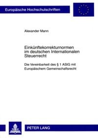 Produktbild: Eink&uuml;nftekorrekturnormen im deutschen Internationalen Steuerrecht