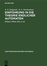 Produktbild: Einf&uuml;hrung in die Theorie endlicher Automaten