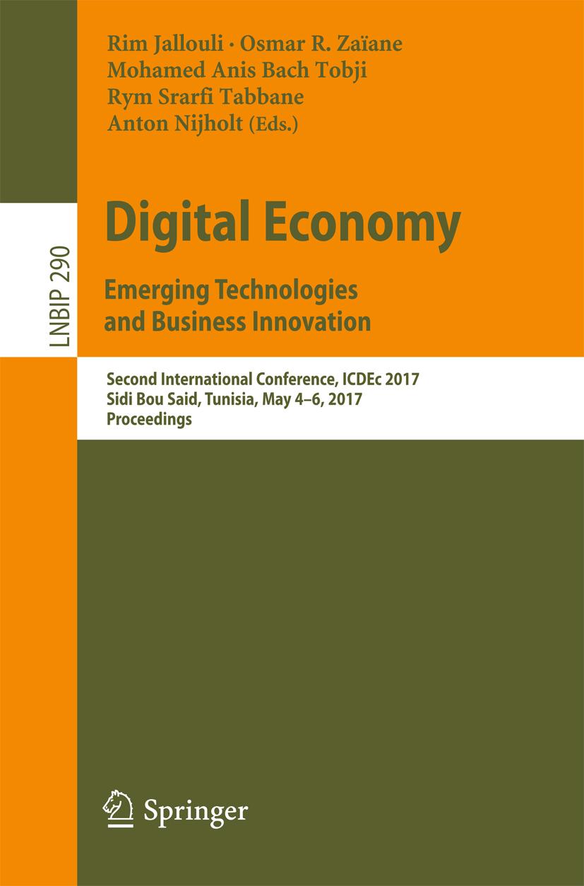 Produktbild: Digital Economy. Emerging Technologies and Business Innovation
