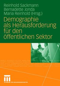 Produktbild: Demographie als Herausforderung f&uuml;r den &ouml;ffentlichen Sektor