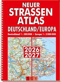 Produktbild: Neuer Straßenatlas Deutschland/Europa 2026/2027