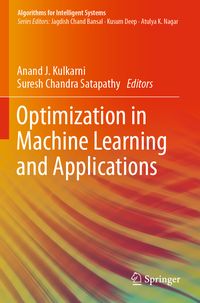 Produktbild: Optimization in Machine Learning and Applications