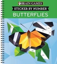 Produktbild: Brain Games - Sticker by Number: Butterflies (28 Images to Sticker)