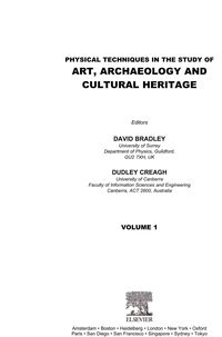 Produktbild: Physical Techniques in the Study of Art, Archaeology and Cultural Heritage