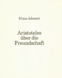 Produktbild: Aristoteles &uuml;ber die Freundschaft