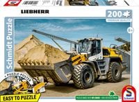Produktbild: Schmidt 56552 - LIEBHERR Radlader L580, Puzzle mit Poster, 200 Teile aus NATPAX&reg; Graspappe