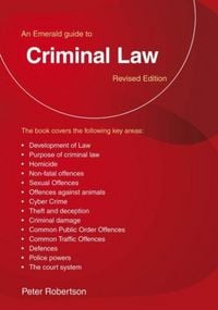 Produktbild: An Emerald Guide to Criminal Law