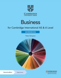 Produktbild: Cambridge International as & a Level Business Workbook with Digital Access (2 Years)