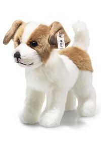 Produktbild: Steiff 076060 - Hund Terrie, stehend, wei&szlig;/hellbraun, Pl&uuml;sch, 17 cm