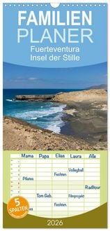 Produktbild: Familienplaner 2026 - Fuerteventura, Insel der Stille mit 5 Spalten (Wandkalender, 21 x 45 cm) CALVENDO