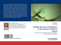 Produktbild: Quality Assurance Challenges in the Award of PhDs in Kenya
